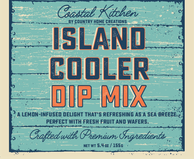 Coastal Kitchen Island Cooler Dip Mix