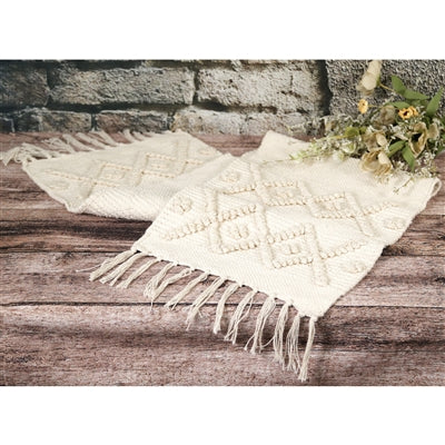 Cream Knit Table Runner