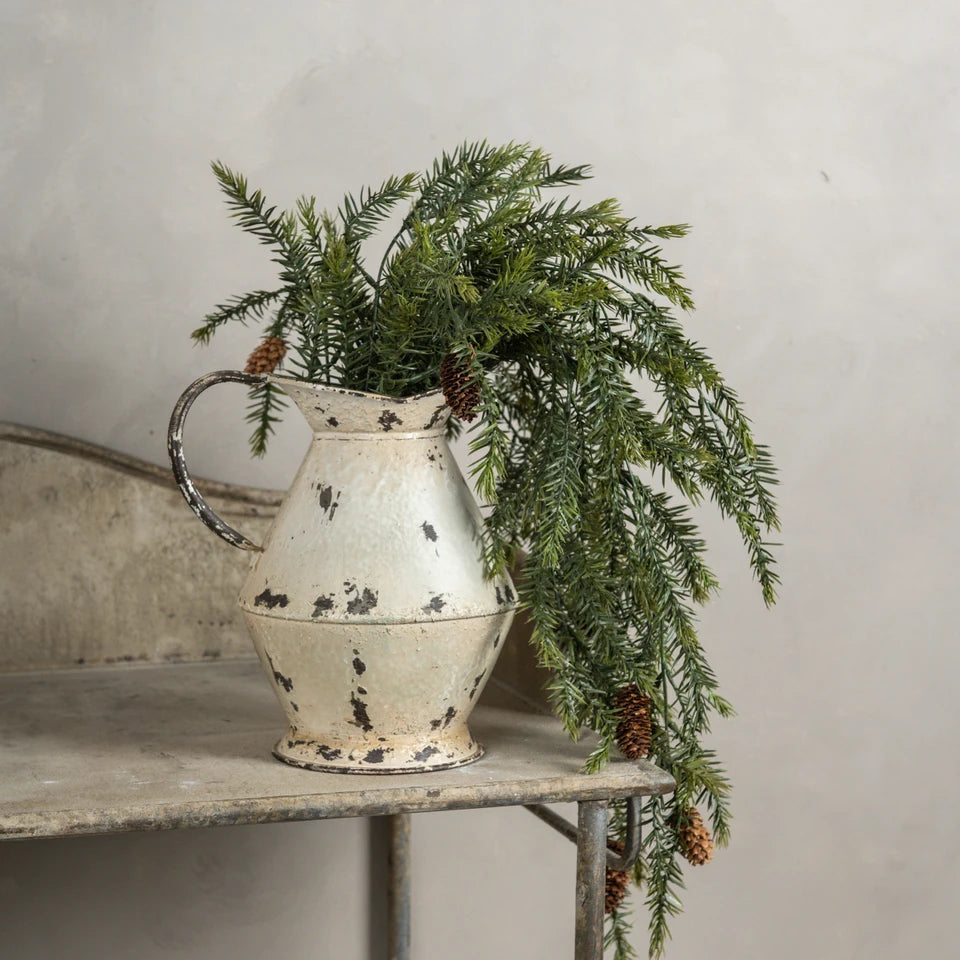 Draping Pine Bush w/ Pinecones