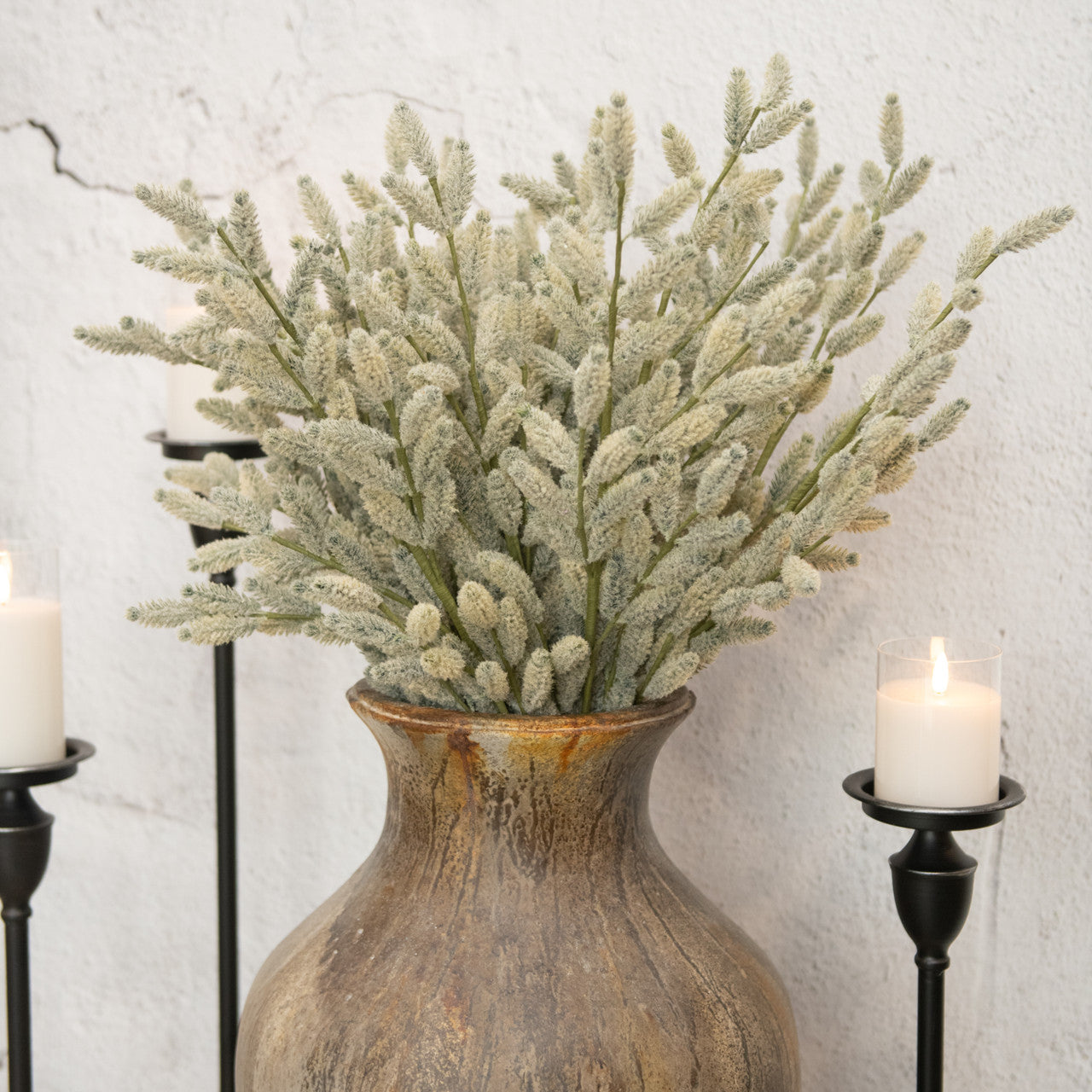 Beige Mini Pampas Grass Spray