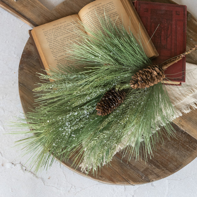 Snowy Chilean Pine Spray