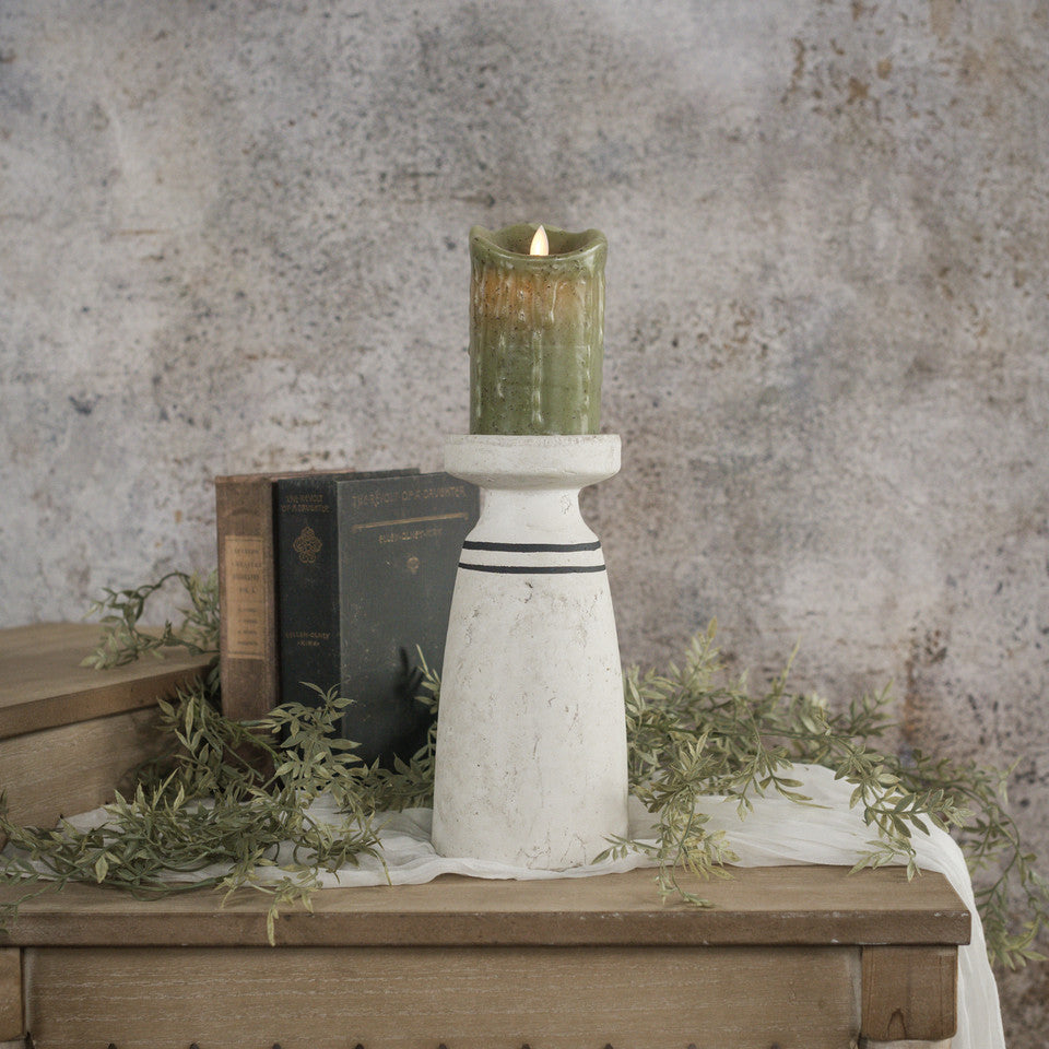 Black/White Pillar Candle