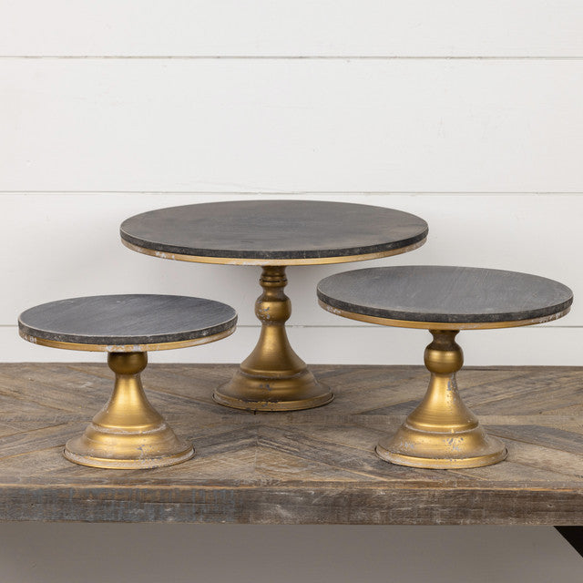 Black & Gold Pedestal