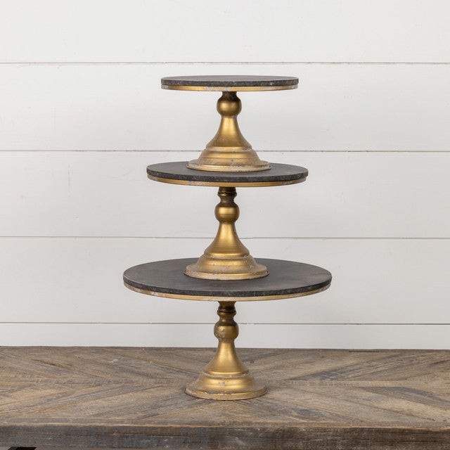 Black & Gold Pedestal