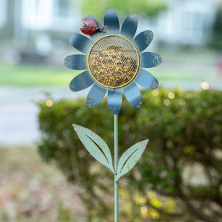 Daisy Bird feeder w/ Ladybug