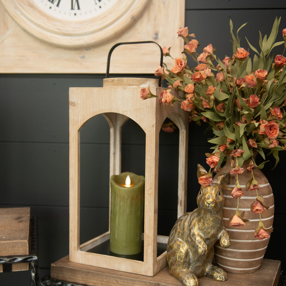 Natural Wood Lantern