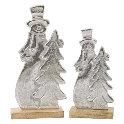 Silver Snowman/Tree