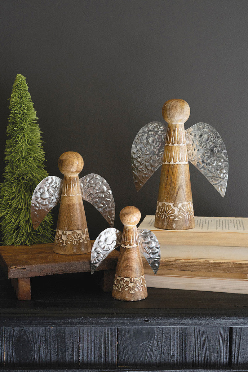 Wood/Tin Angels