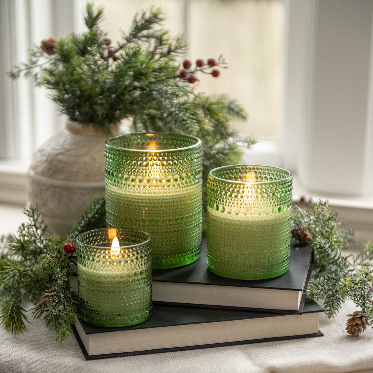 Dotted Glass 3D Candle
