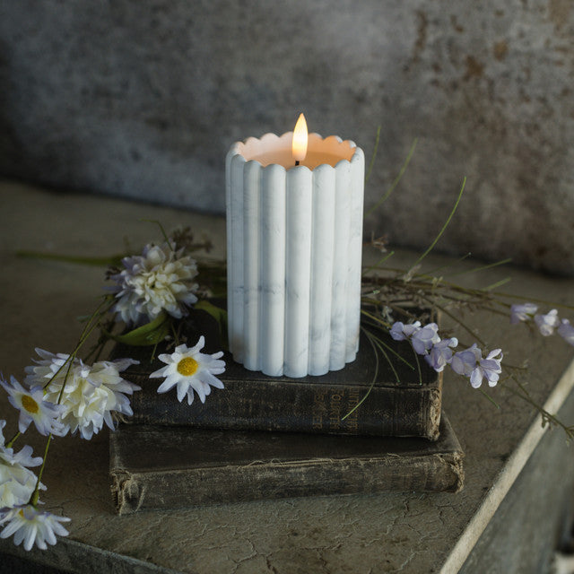 Marble Cement Candle
