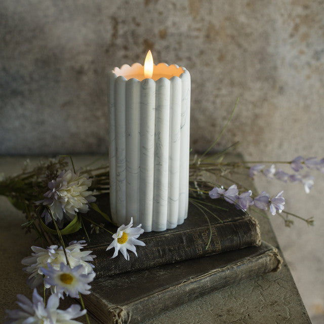 Marble Cement Candle