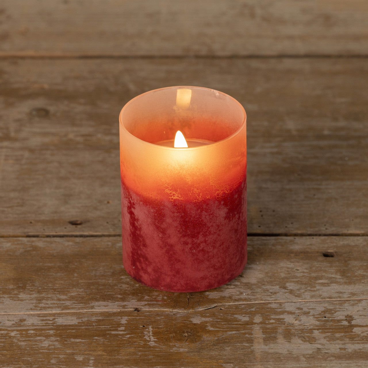 Red Frosted Candle