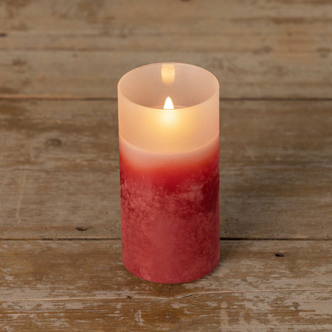 Red Frosted Candle
