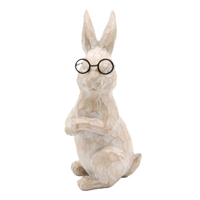 Carved Bunny w/ Glasses