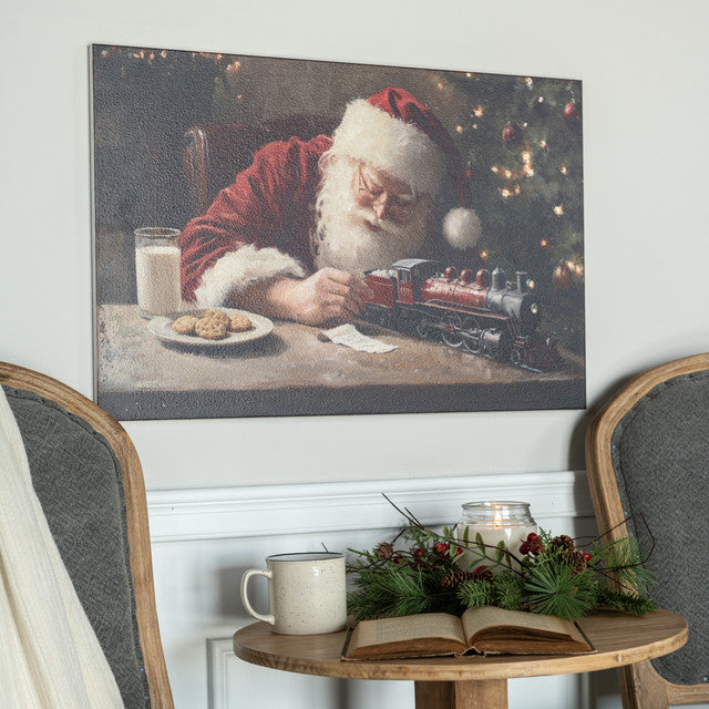 Santa w/ Train Print