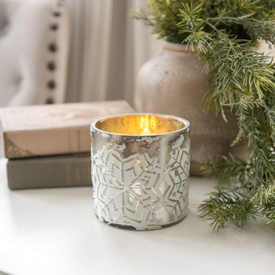 Snowflake Candle Holder