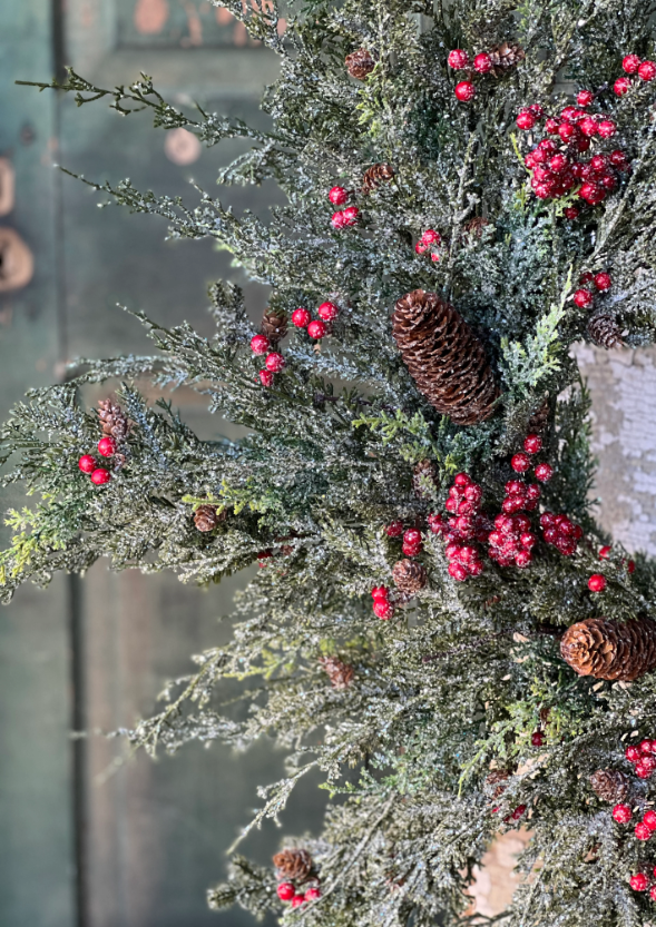 Divinity Berry Cedar Wreath