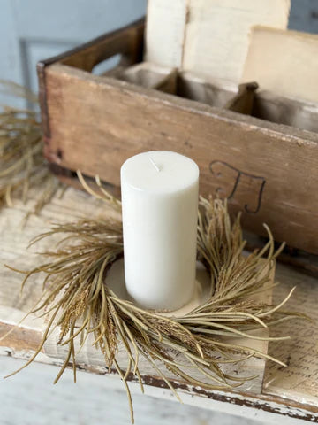 Wheaten Waves Candle RIng