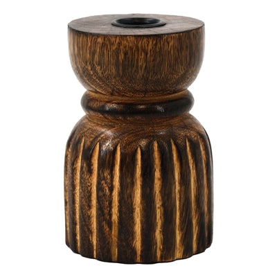 Carved Taper Holder