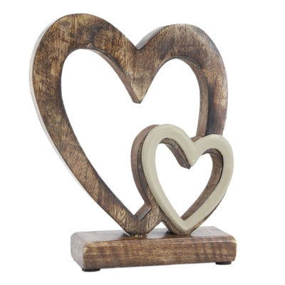 Offset Double Heart