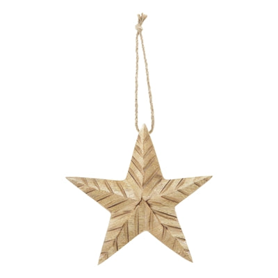Wood Star Ornament