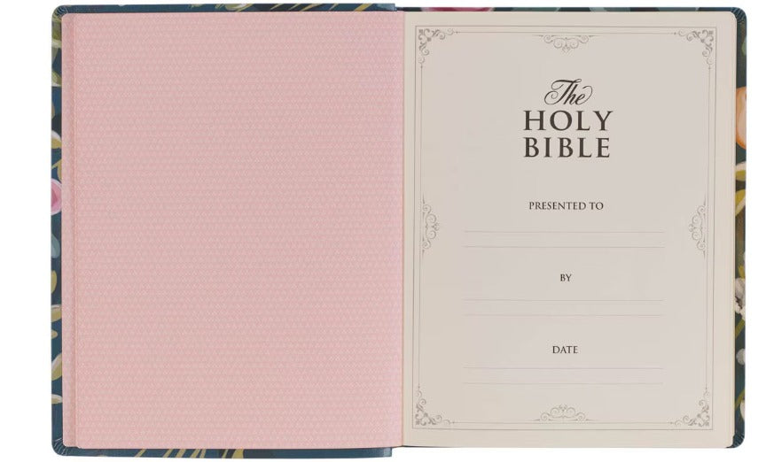 Teal Notetaking Holy Bible - Love The Lord