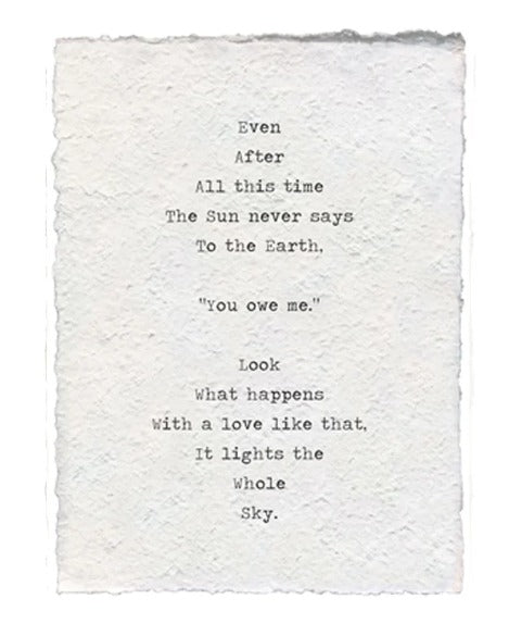 Even After All This Paper Print