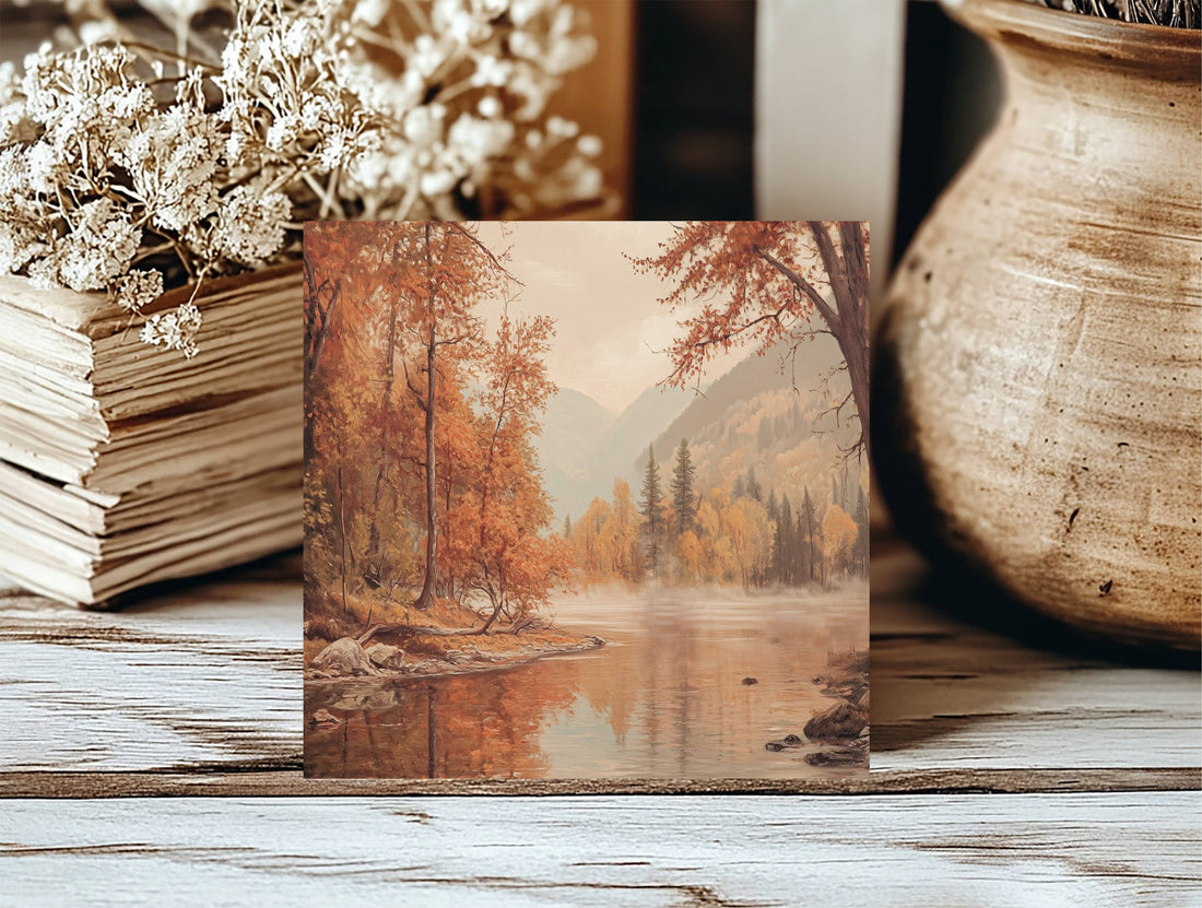 Insert Autumn River for Square Frame