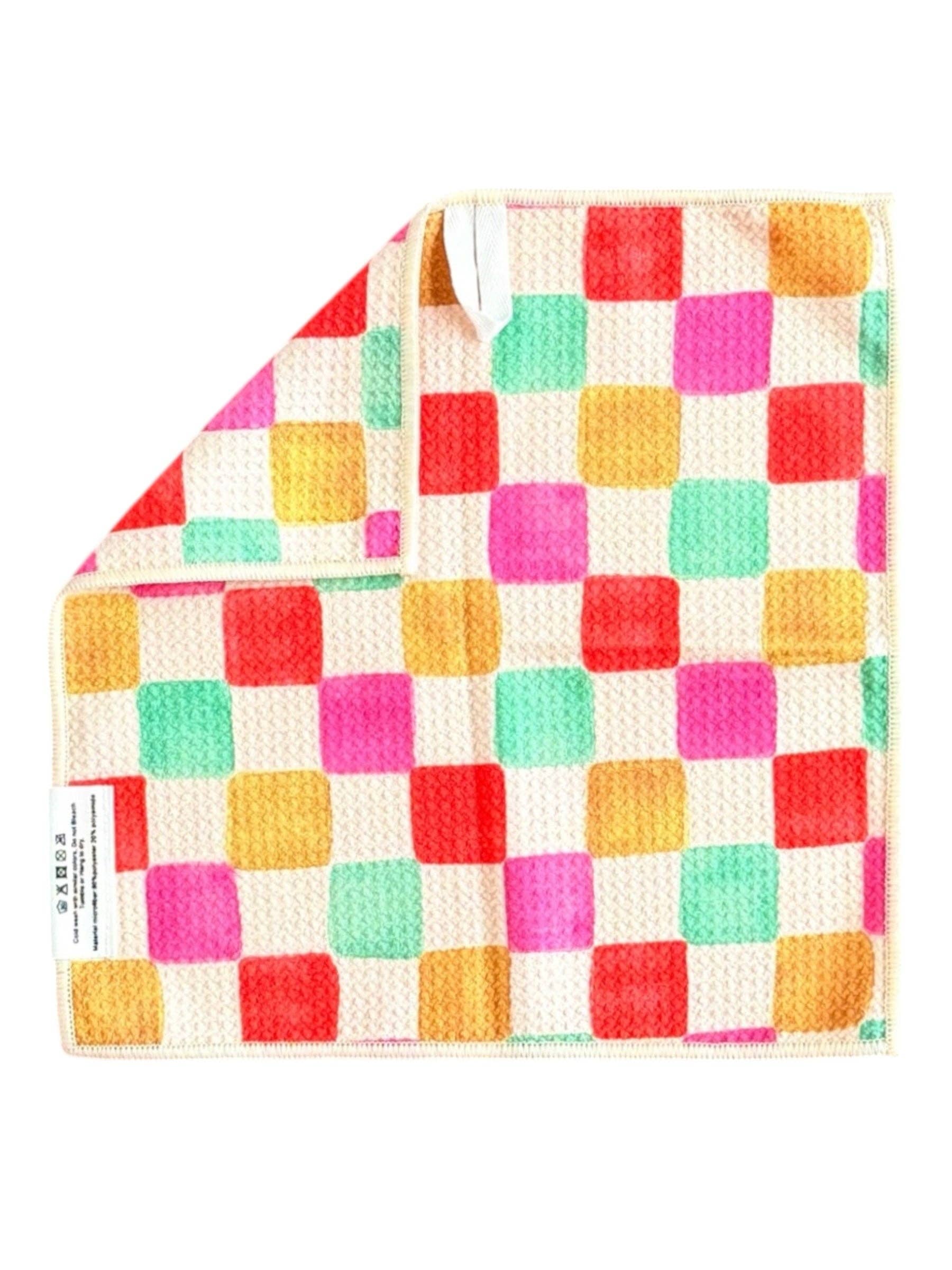 Modern Picnic: Double-Sided Hand Towel & Washcloth