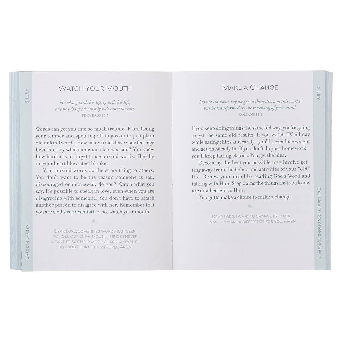 One-Minute Devotions - Girls (Softcover)