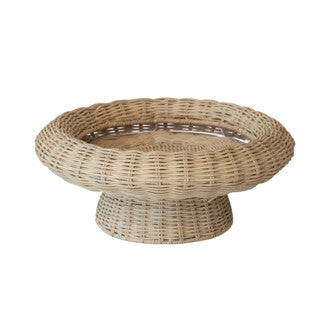 Hand Woven Pedestal Bowl