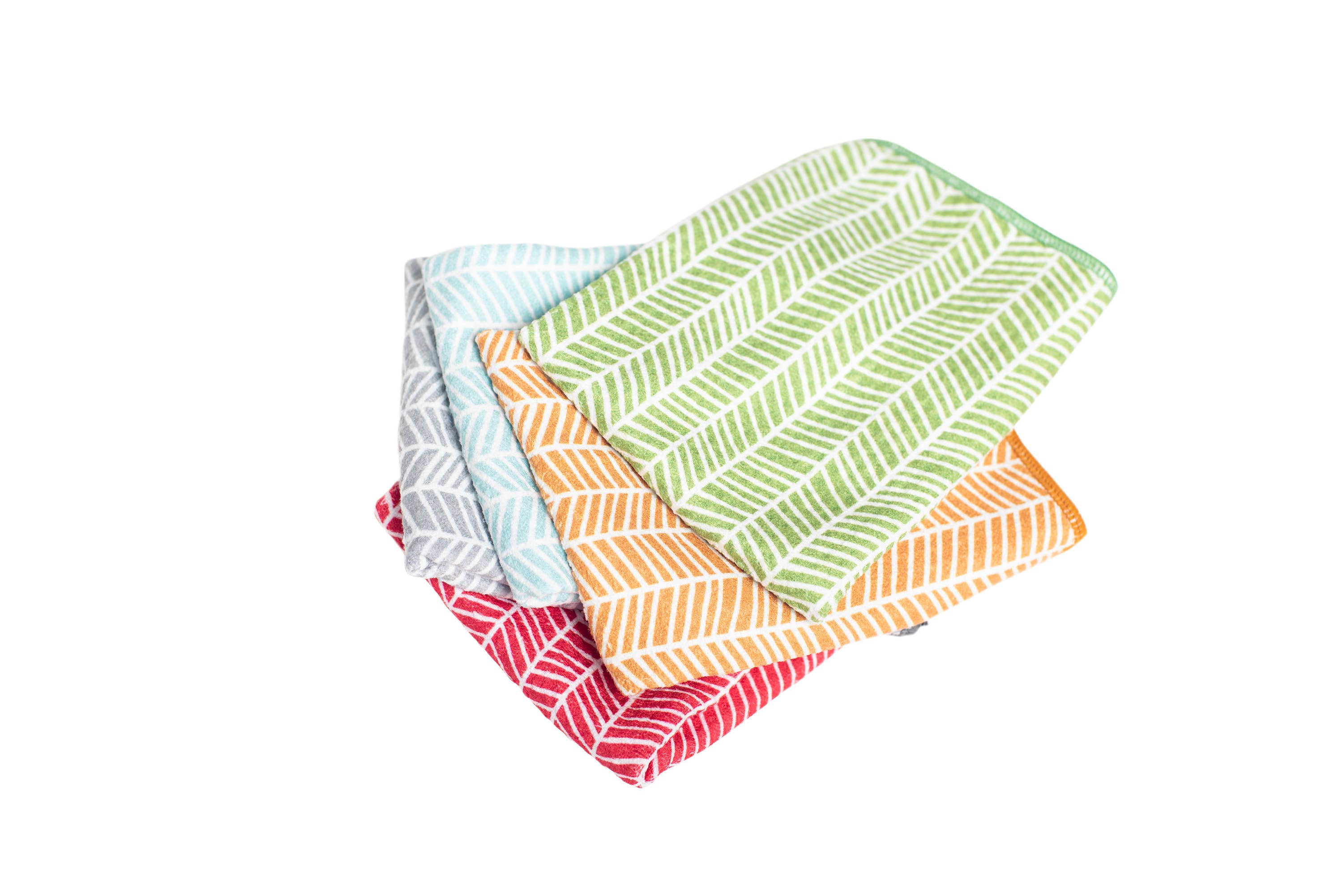 Mighty Minis Towel Set - Branches in Red (set of 3)