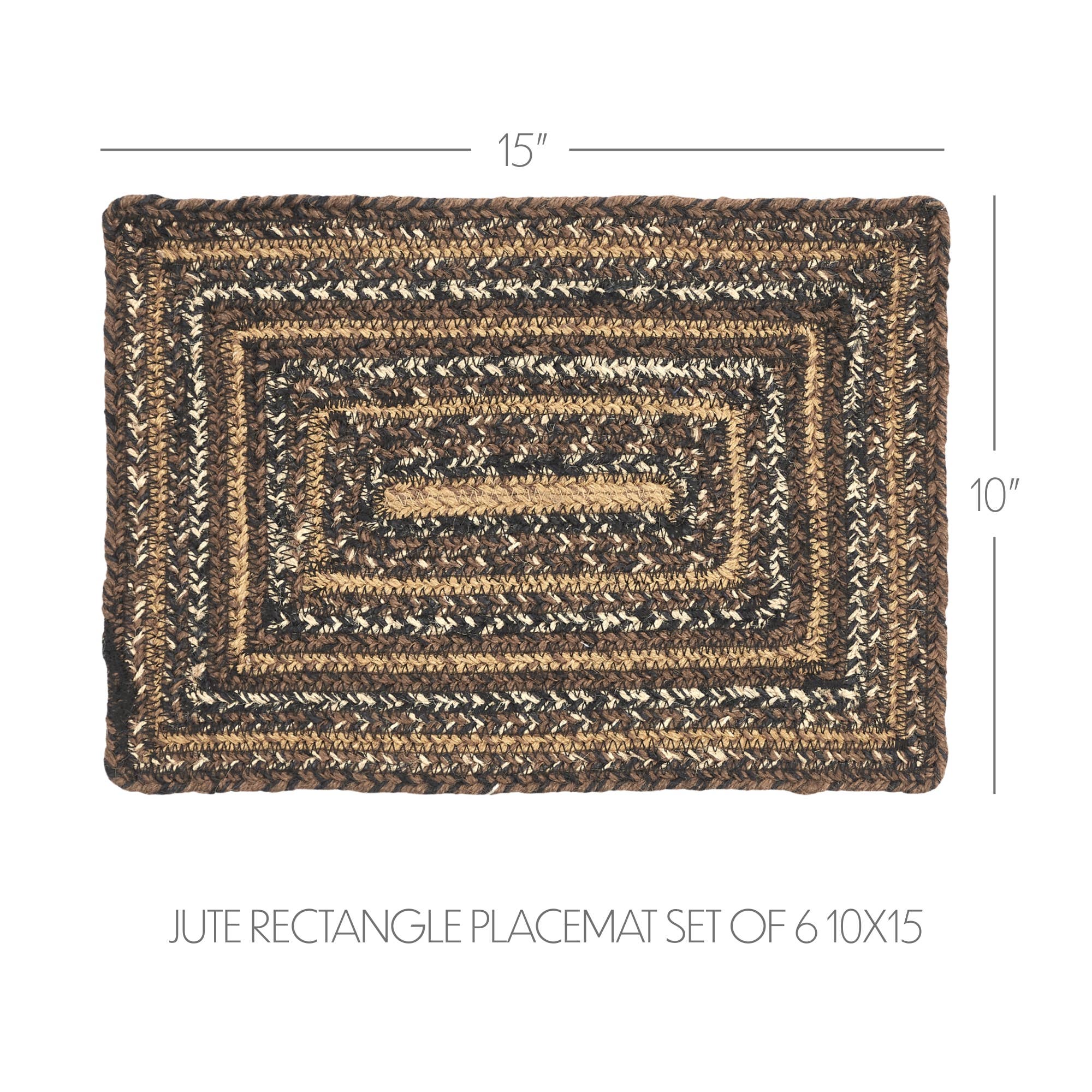Espresso Jute Rect Placemat