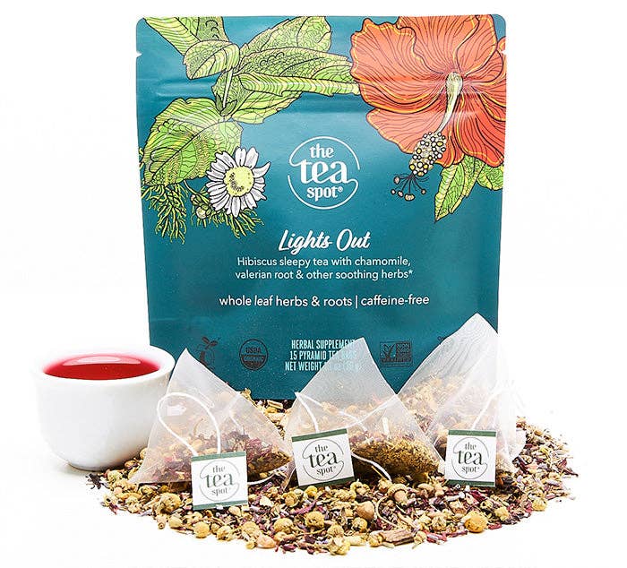 The Tea Spot: Lights Out, Organic Sleepy Tea -15 sachets each