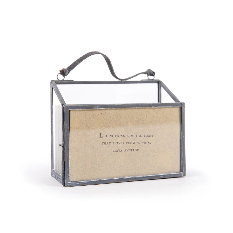 Zinc Frame Holder w/ 50 Cards