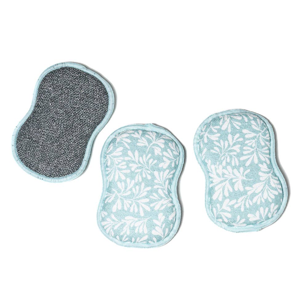 RE:Usable Sponge (Set of 3) - Herbage in Turquoise