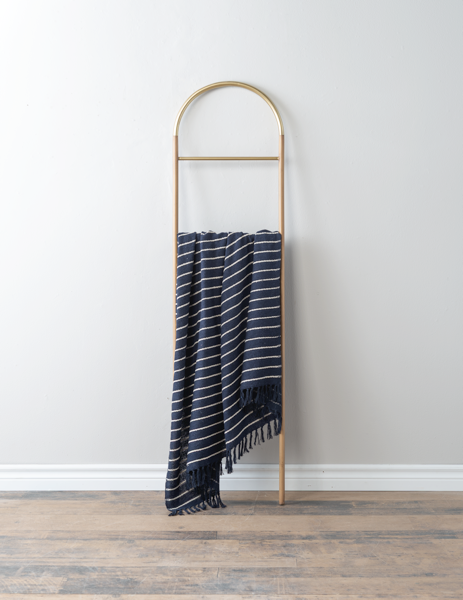 Blue Striped Throw