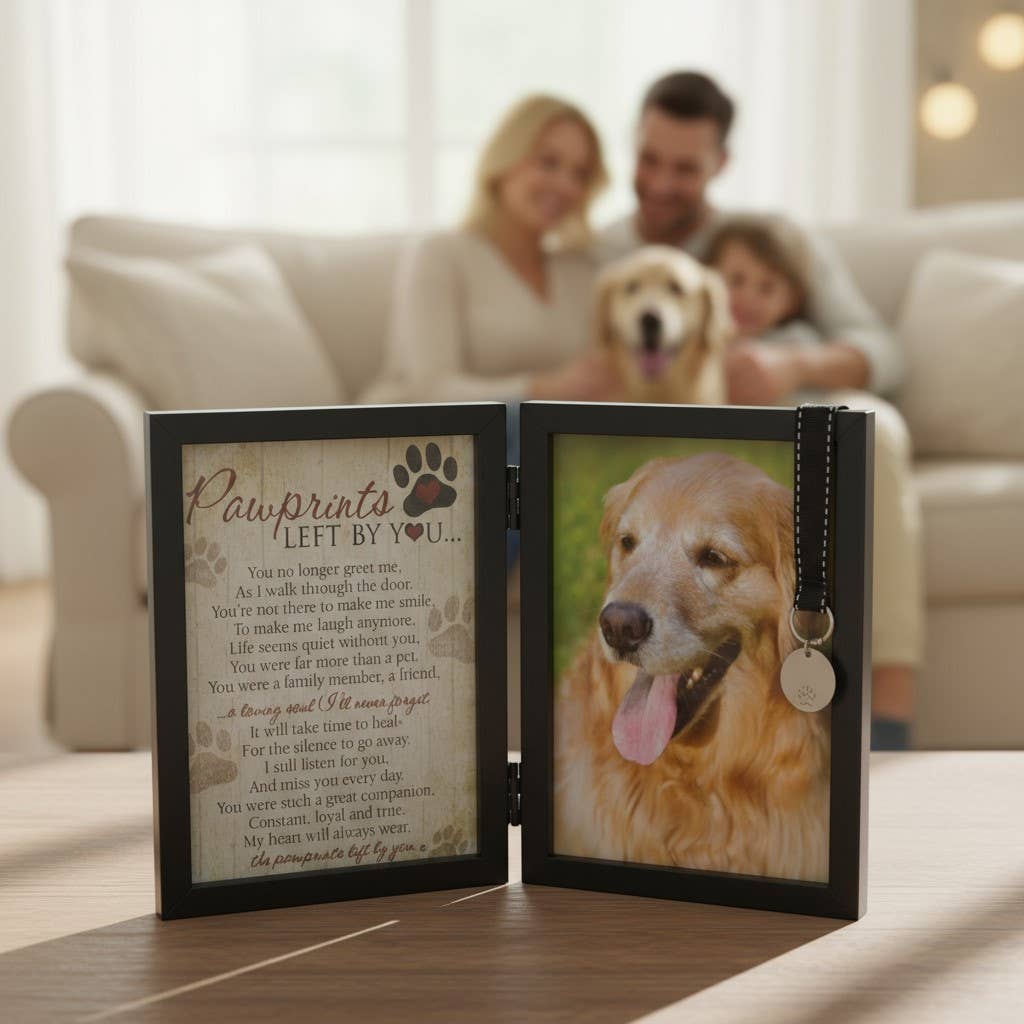 Pawprints Left By You Pet Memorial Frame for Dog 6070