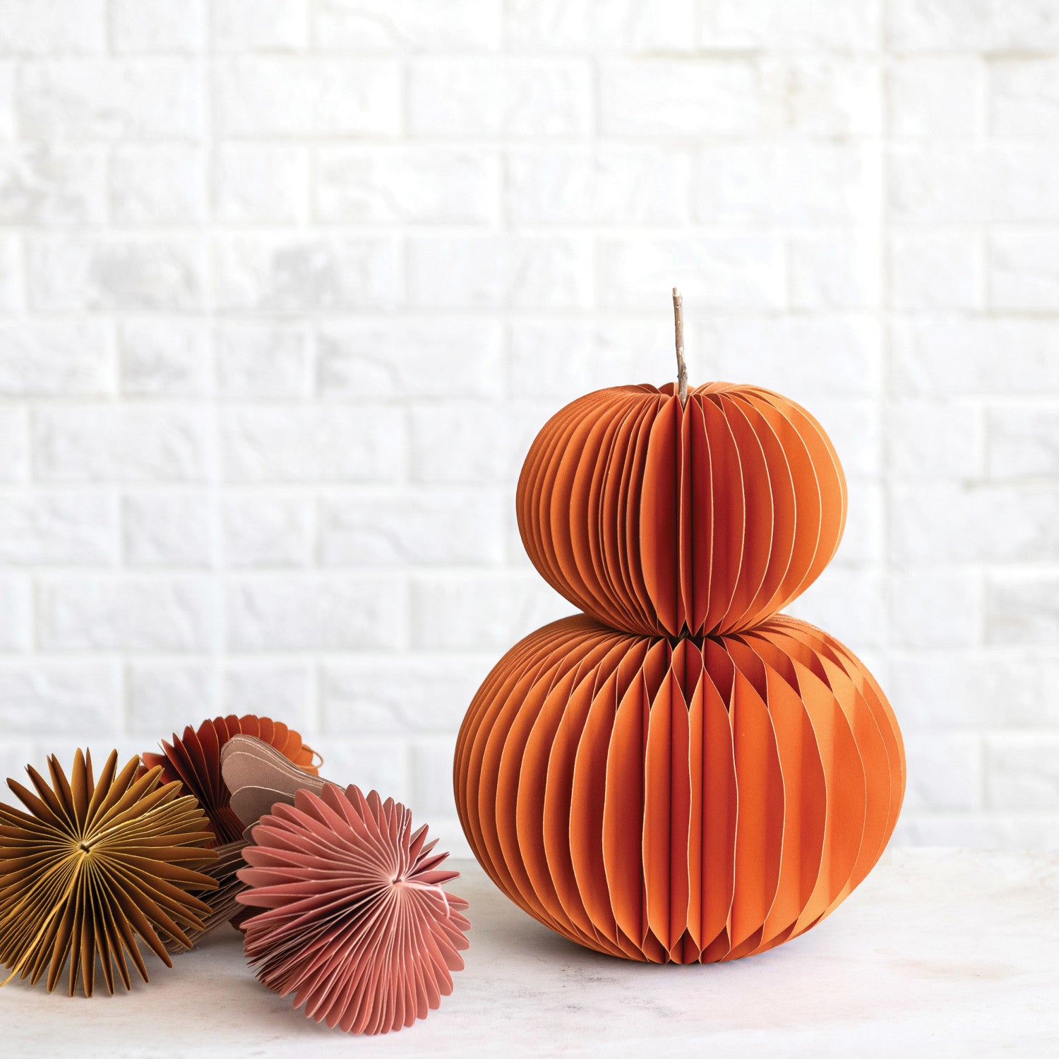 Honeycomb Paper Pumpkin