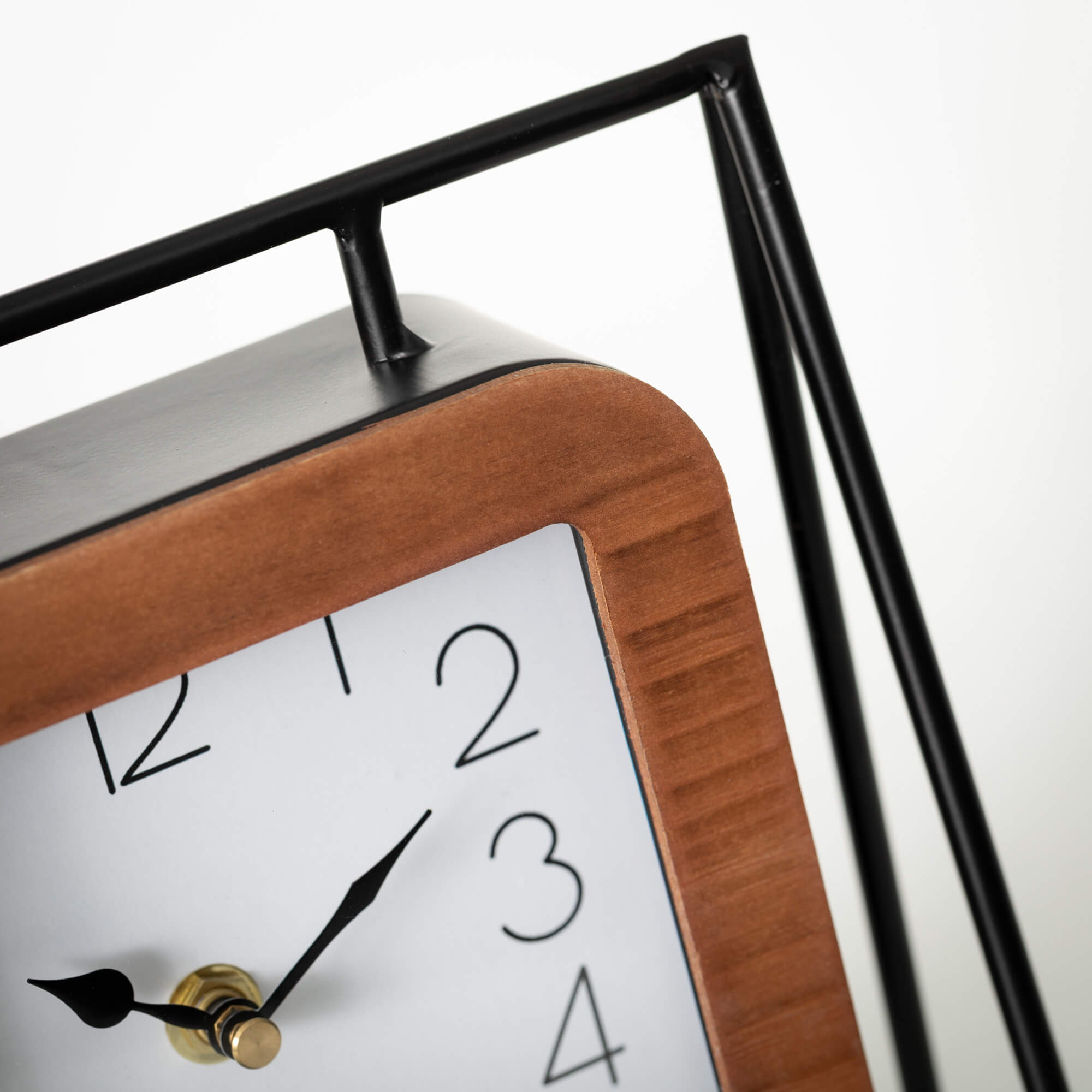 Modern Metal Framed Clock