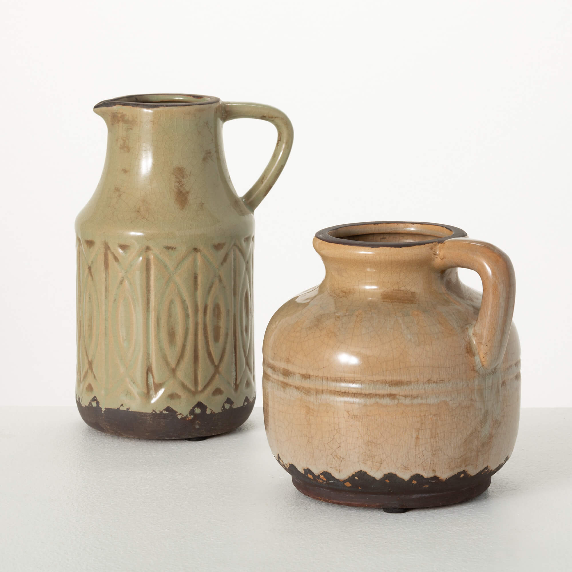 Earthy Ceramic Pitcher