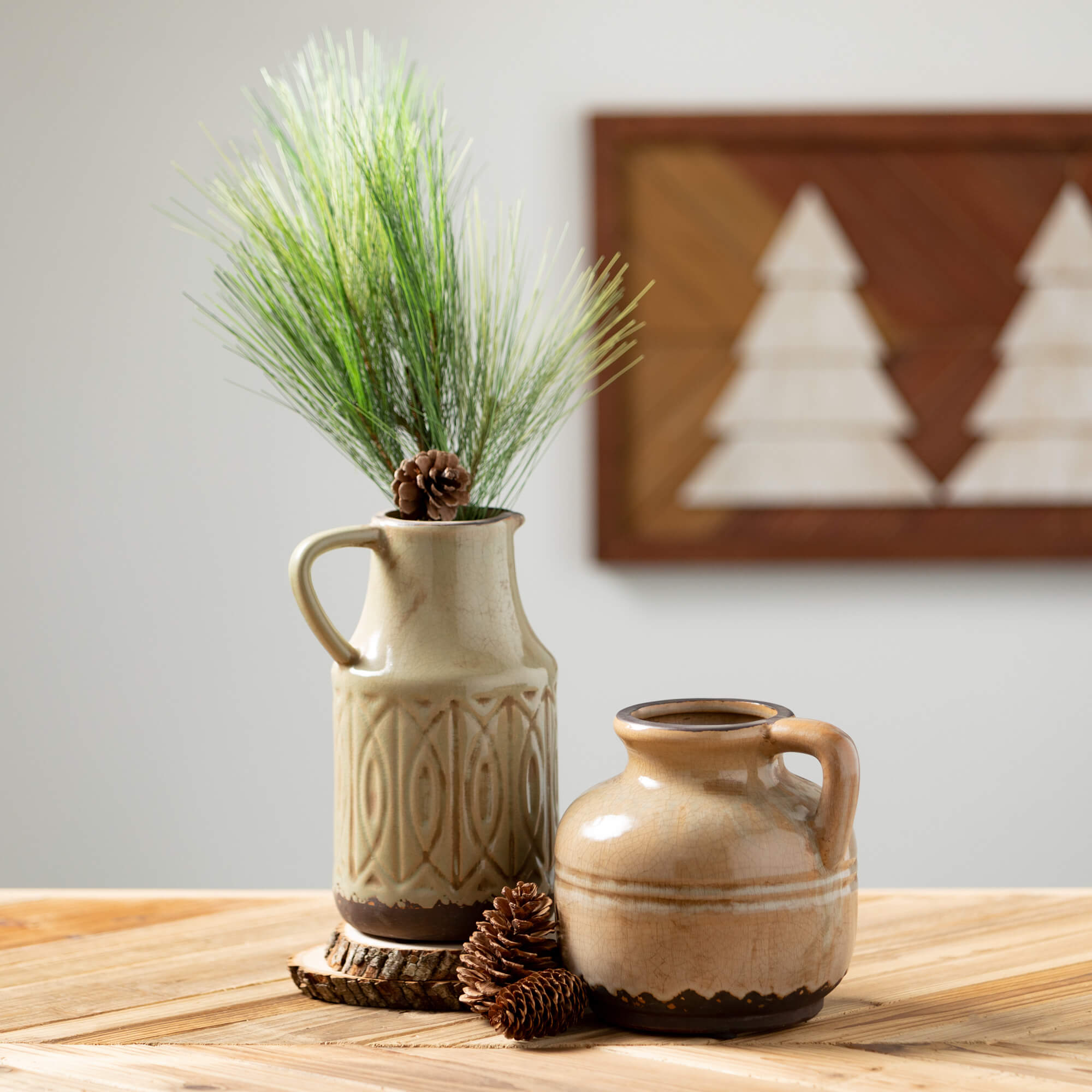 Earthy Ceramic Pitcher