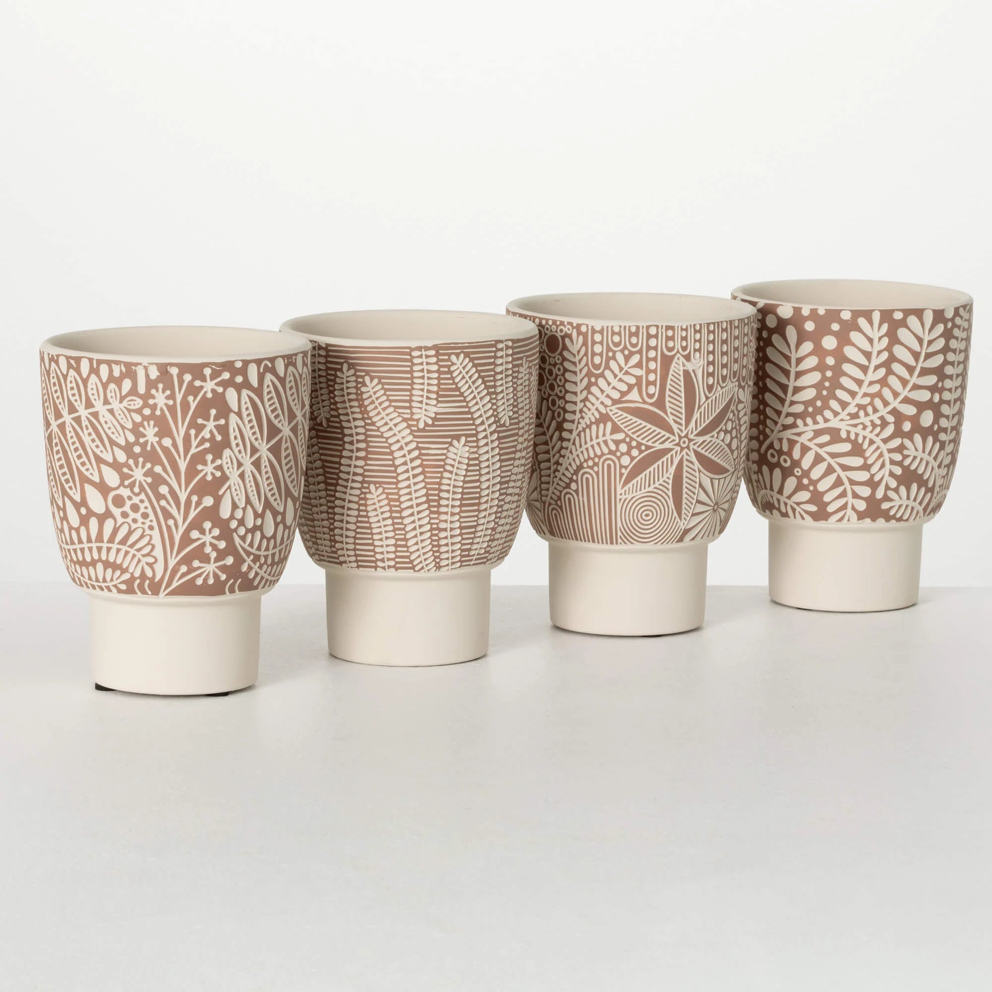 Botanical Patterned Pot