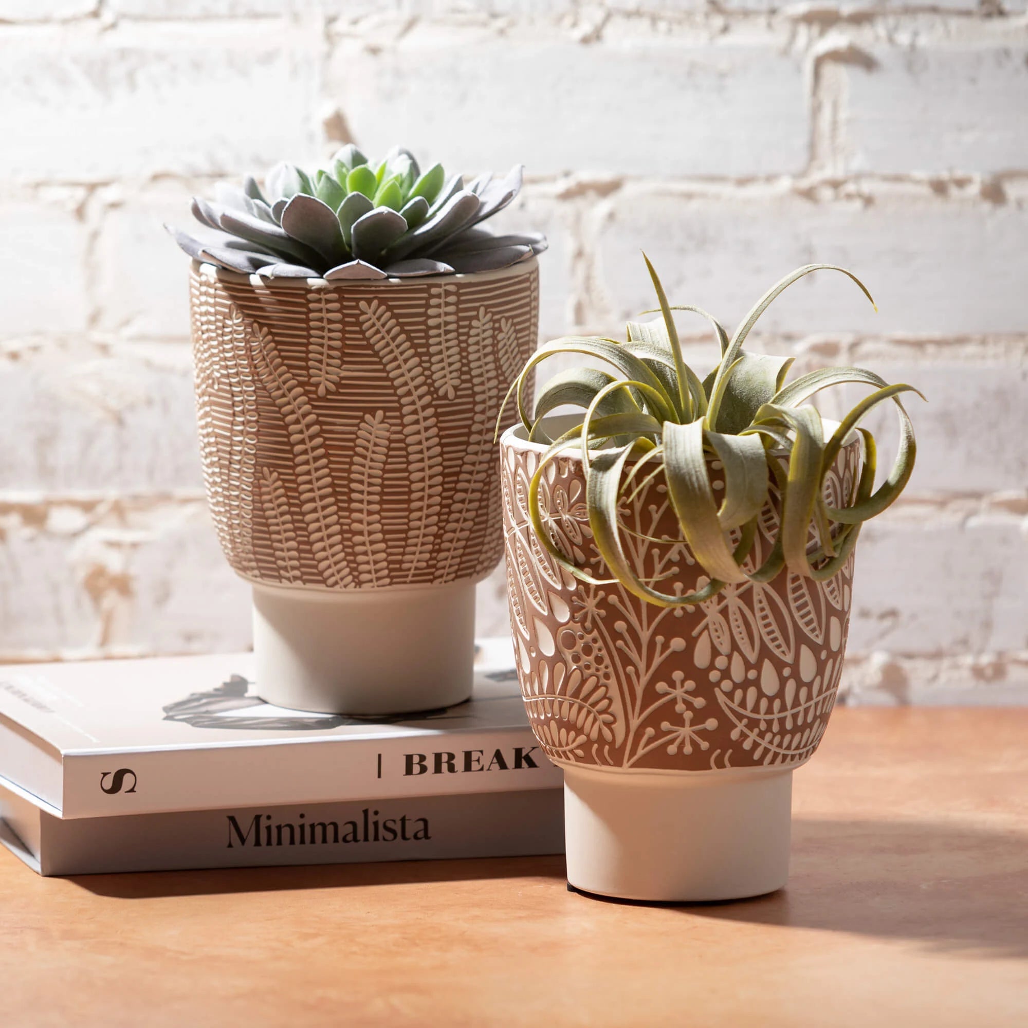 Botanical Patterned Pot