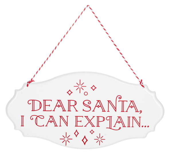 Dear Santa Wall Sign