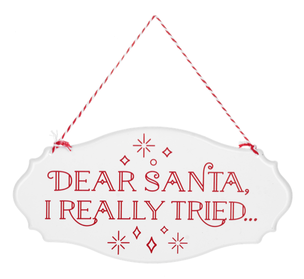 Dear Santa Wall Sign