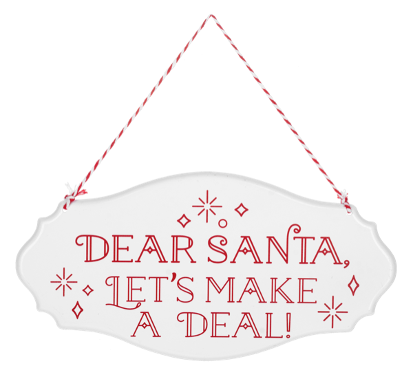Dear Santa Wall Sign