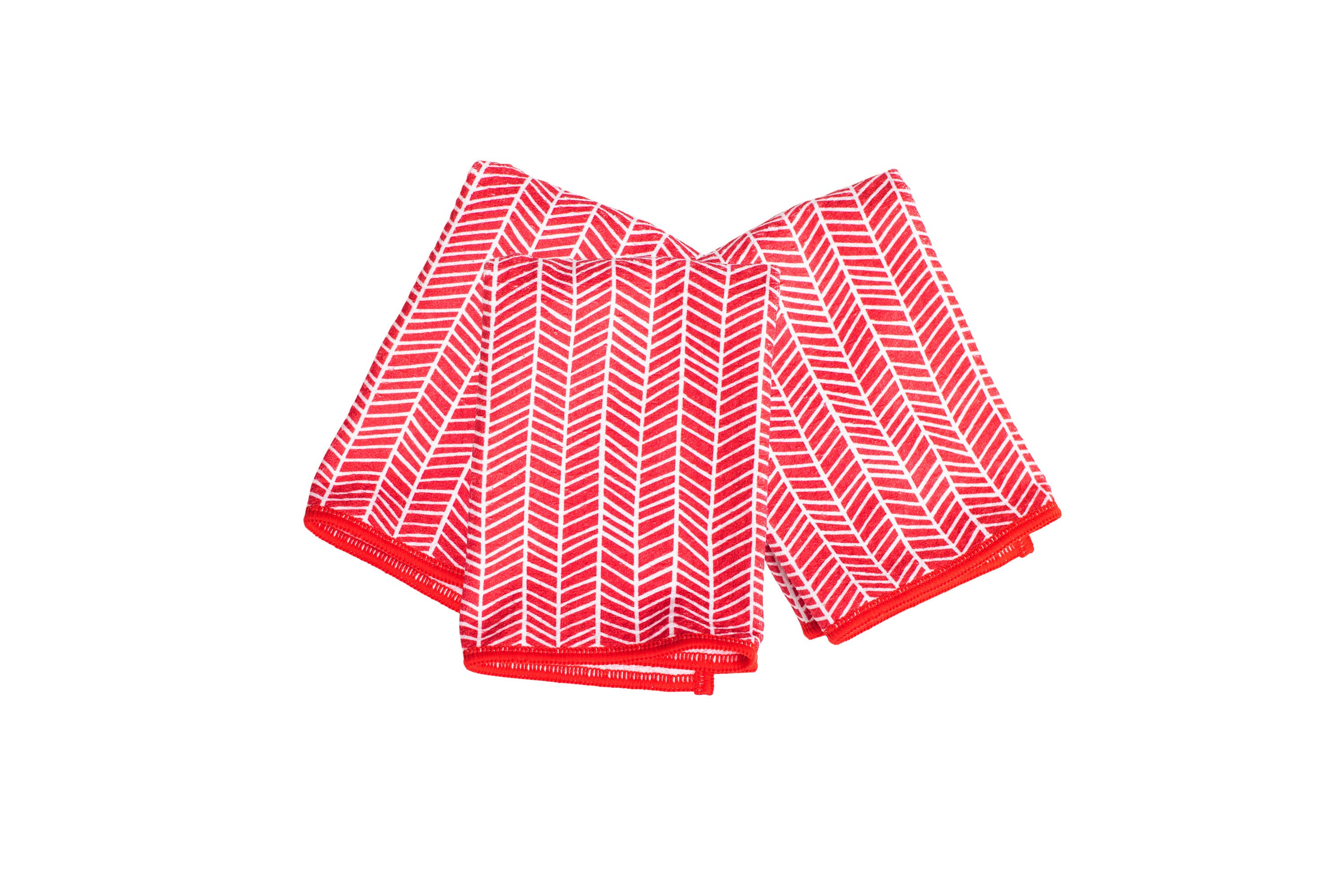 Mighty Minis Towel Set - Branches in Red (set of 3)