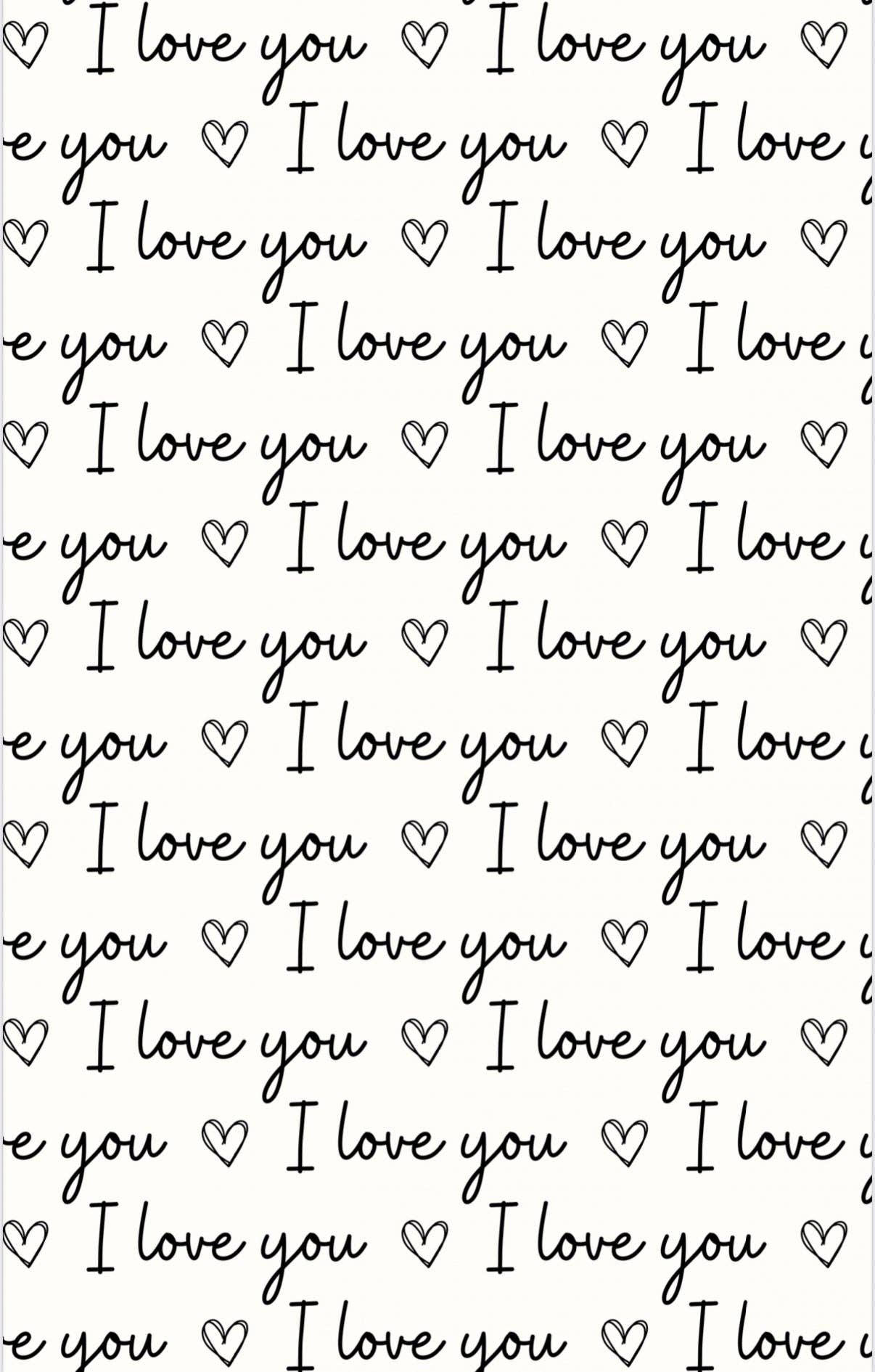 I love you: Double-Sided Hand Towel