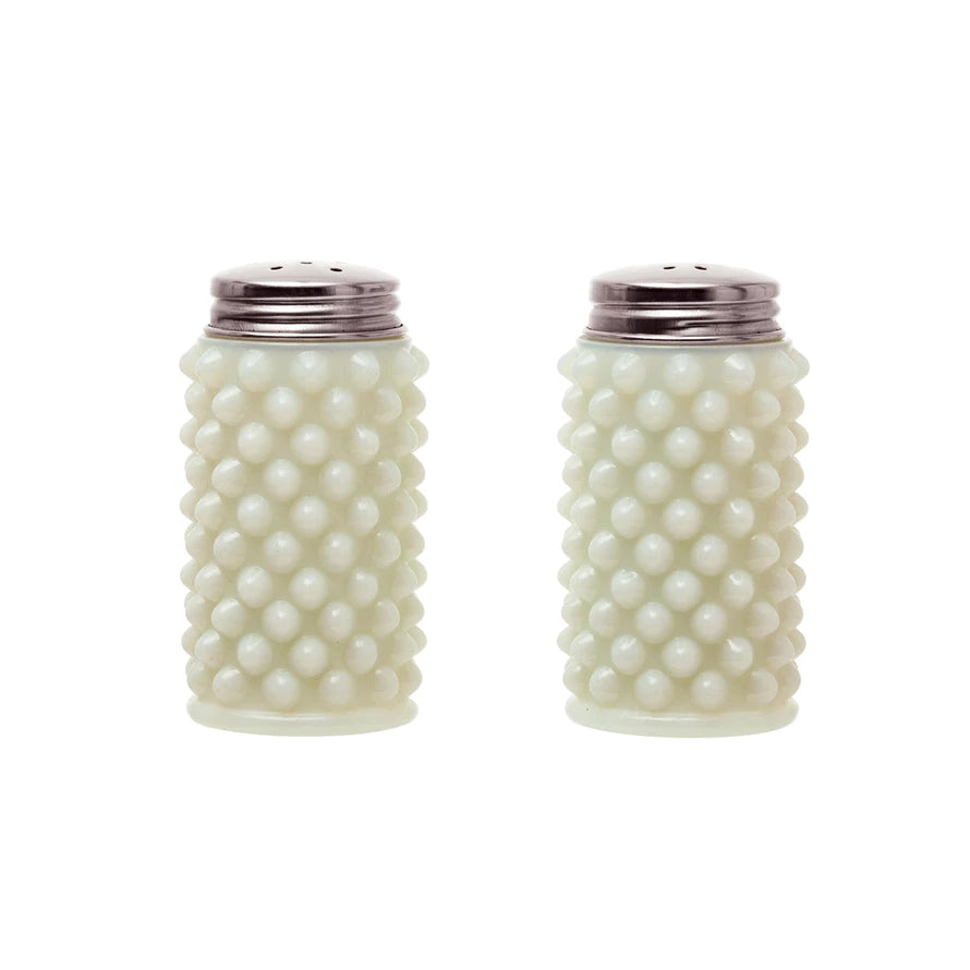 Milk Glass Salt and Pepper